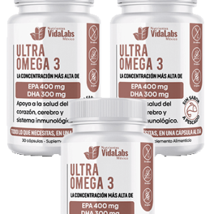 3 Frascos de Ultra Omega 3